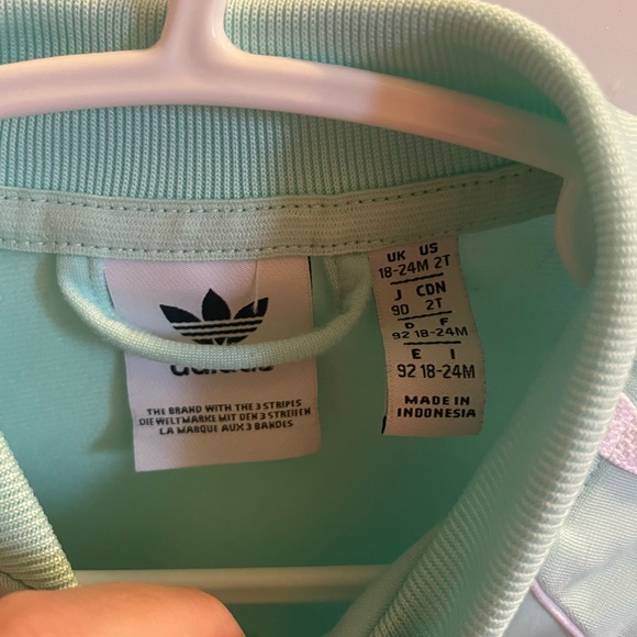 ✨Turquoise Adidas Zip Jacket 18-24M - Picture 2 of 6